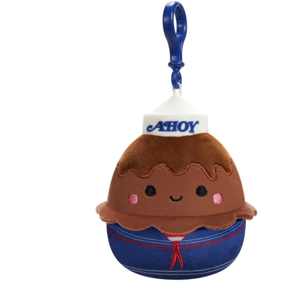 Squishmallows Plush 3.5 inch Stranger Things Ahoy Chocolate 🍫 Clip